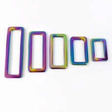링 버클 웨빙 Meetee 목걸이 개 걸쇠 5 가방 스트랩 금속 액세서리 벨트 10 개 배낭 조절 가능한 버클, 20mm-10Pcs, 02 20mm 10Pcs, Colored
