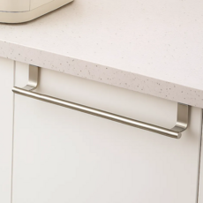 마지온 싱크대 무타공 스텐 행주걸이, 실버, 1개