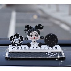 넘버링카 [차량용 번호판 인형] 프리미엄 대시보드 꾸미기 여신 미니피규어 세트, 1세트, 스타일F