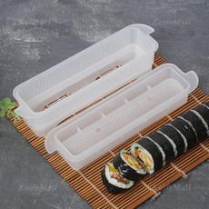 간편한 김밥틀 도시락싸기 분식 스시롤 몰드, 화이트, 1개