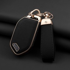 HAKO 소프트2.0 가죽TPU 차키케이스+키홀더 (5버튼/7버튼), K-13 (7버튼), 블랙