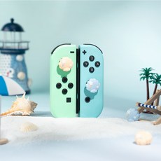 QTR OLED搖桿帽 Switch Lite 蘑菇頭 搖桿套 蘑菇帽 貓肉球 聖誕節 類比套 搖桿保護 類比搖桿 極想, 1個, 貝殼星星_極想品牌四入組, 五顏六色, NS/Oled/Lite通用