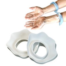 눈도라 실리콘 세안 손목밴드 세면 팔목 방수 밴드 물흐름방지 손목세안밴드, (S)화이트, 1세트