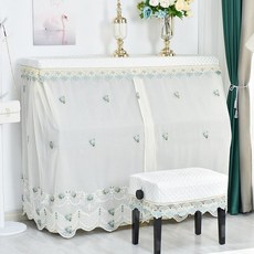 덮개 커버 모던 풀커버 거실 의자 피아노커버덮개, 확대형 153-156cm + 더블, 1개, 꽃이 만발한 밤