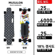 전동 스케이트보드 오프로드 듀얼 입문 고출력 성인용, 1개, 시린넨 단일 구동 1단계 25km