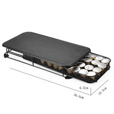 캡슐 커피 만들기 키트 가정용 실링기 공캡슐 원두 기계 제조기 씰링, J. 40 필러 서랍 새로운  검은 색, 1개