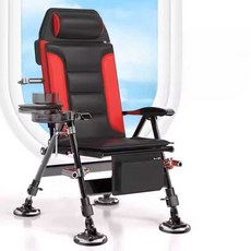 낚시 의자 좌대의자 멀티 엠보싱 빅사이즈 좌식형 DIY, 1개, 빨간색