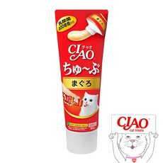 이나바 챠오츄르 츄브 고양이 간식, 참치, 80g, 1개