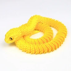 30/60/80cm 3D 인쇄 빛나는 뱀 움직일 수있는 공동 시뮬레이션 뱀 액션 피규어 홈 오피스 데스크탑 장식품, 23 60cm