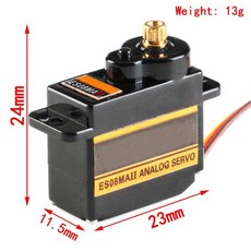 RC 서보 모터 업그레이드용 II 자동차 ES08MA 15T 메탈 12G 미니 아날로그 기어 SCX24, Metal