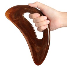 Gua sha 마사지 도구 목 등 마사지기 바디 다리 발 스크래핑 침술 도구, 02 Brown, 1개