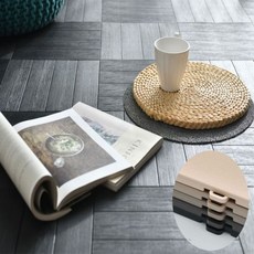 오브제 조립식 헤링본 타일 바닥재 데코타일 9p, 아이보리, 1개