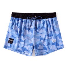 男士防尷尬彈力寬鬆速幹印花游泳褲