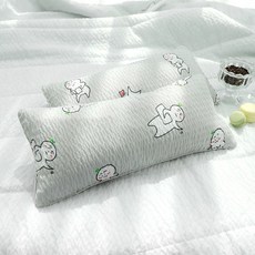 베고자니 1+1 시어서커 돛단배 편백메밀 베개_20x50, 마뭉이 그레이+그레이, 1개