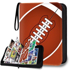 HESPLUS 900 포켓 야구 농구 축구 카드 바인더 앨범 포토북, 카드 400장, 축구 카드 400장, 1개