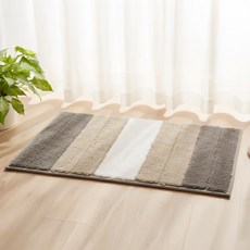 켄지 일본정품 호텔 발매트 빨아쓰는 먼지없는 욕실 현관 주방 베란다 화장실 겸용매트, 그레이스트라이프(혼합)