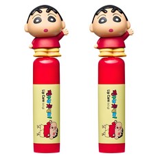 ATEX 蠟筆小新護唇膏 無香味, 無香, 4.5g, 2支