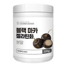 블랙마카 분말 가루 100% 페루산 마카뿌리 젤라틴화 파우더, 200g, 1개