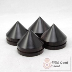 스피커 받침대 포인트 베이스 커넥터, 싱글 Q2 원목 못 33x28mm, 기본 색상