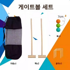 게이트볼 골대 장비 야외 연습용 어르신 스포츠 훈련 운동기구 세트, 1. 게이트볼 풀세트