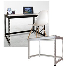 [폴던스랙] 무볼트 조립식앵글 1단 책상, 1단_1100x700x900_화이트