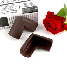 가구보호 충격흡수 모서리완충 쿠션 부착 갈색