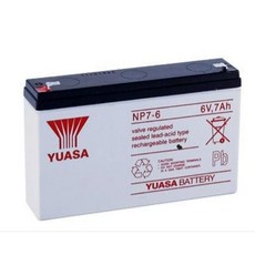 Yuasa湯淺NP7-6規格6V-7ah不斷電系統ups電池，深循環電池，產業電池, 1個, 1