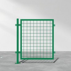 메쉬 휀스 펜스 기둥 기초형 앙카형 울타리, 높이1.5m 길이1.0m(그물1개 기둥1개)