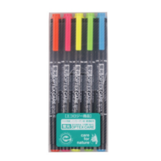 제브라 옵텍스 케어 형광펜, 혼합색상, 5개