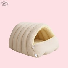 【熱銷Top1】寵物睡袋 貓咪睡袋 貓咪窩 狗窩 封閉式可拆洗 冬季保暖寵物用品, 淺紫色,大號, 1個