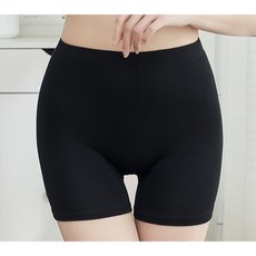 豆豆購物 防走光莫代爾棉彈性安全褲三分內搭褲 黑色 5XL加大碼 平口設計 適合60-70公斤