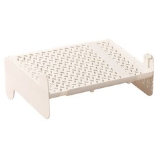 可伸縮鞋架，自由調整長度，鏤空通風，多層疊加，免工具組裝, 白色, 1個