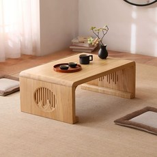 전통찻상 우드 다과상 호족반 BN 한옥 개다리소반 좌상, 월넛 60x40x30