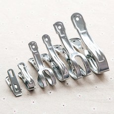 스텐 빨래집게 이불 다용도 고정 걸이 행거, 오픈중형, 1개