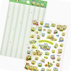 산리오 스티커 케로케로케로피 굿즈 포토카드 소품 ehd39936sB, 1개, 1개입, 단일