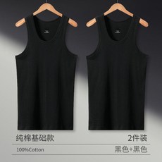 無袖運動背心男 100 純棉全棉打底衫夏季吸溼排汗