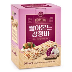 호정가 쌀아몬드강정바 / 달콤 바삭한 전통 쌀강정 뉴트리션바(쿠팡), 1박스, 500g