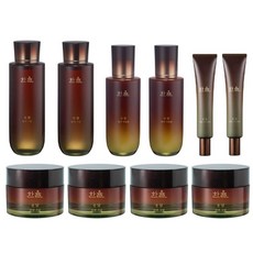 [한율] [본사직영★빠른배송] 송담 탄력 기초풀세트 더블구성(스킨*2개+에멀젼*2개+크림*4개+아이크림*2개+쇼핑백*2개), 1세트