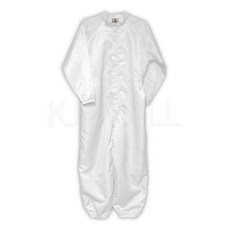 KJ 방진복 원피스 제전복 무진복 제전방진복 클린복 크린룸 반도체 정전기방지 작업복 C카라원피스, 화이트-L(95), 1개, 화이트