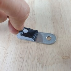 DIY자재 스틸 평판 철물 브라켓 57x16 4개입