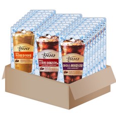 칸타타 아이스커피 02호(헤이즐넛8+아메리카노8+마끼아또8)+메세지카드, 1박스, 230ml