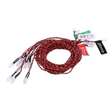 HilBeliFU RC LED 조명 4~6V RC 조명 키트 59.9cm(23.6인치) 케이블 듀얼 모드 8 LED 조명 시스템 키트 비행기 헬리콥터용 원격 제어 액세서, HilBeliFU RC LED 조명, 4~6V RC 조