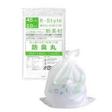 아트 스타일 쓰레기 봉투 45L 200장입 방취 원 냄새 없는 쓰레기 봉투 두께 0.03mm 유백색 생 쓰레기 처리 냄새 누출 대책 10장입 x20 세트, 1ml, 1개