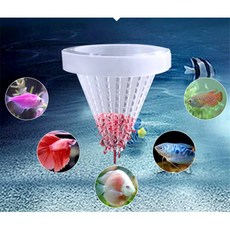 어항 피딩컵 사료급식기 어항꾸미기, 그린, 1개