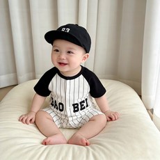모모쨩 보스턴 반팔우주복