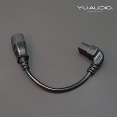 YU AUDIO 電源轉接線, 1個, 15CM/彎頭, 15CM/彎頭