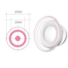 1 쌍 실리콘 교정기 무통 풀러 흡인기 97BC, 없음, 1개