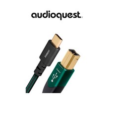 佑聲音響 美國 audioquest Forest 鍍銀導體USB傳輸線(Type B to C)公司貨，音質清晰穩定，適用多種音響設備, 1個, 0.75m