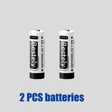 AA 1.5V 5800mAh USB 충전식 배터리 타입-C aa 리튬이온 (리모컨 스마트 도어락 장난감용), 05 2xAA