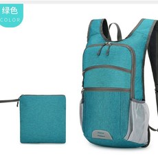 2025新款戶外登山包可折疊收納包旅行旅遊騎行書包男女休閒雙肩包, 綠色